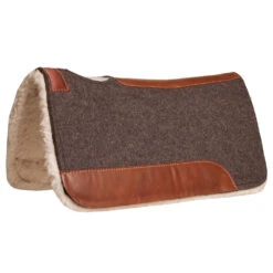 Mustang Contoured 100% Pressed Wool Fleece Bottom Pad