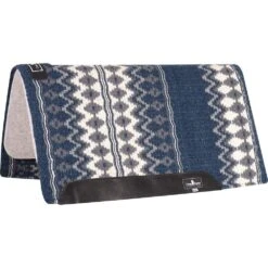 Classic Equine Classic Wool Top Pad 34x38 Navy/Cream