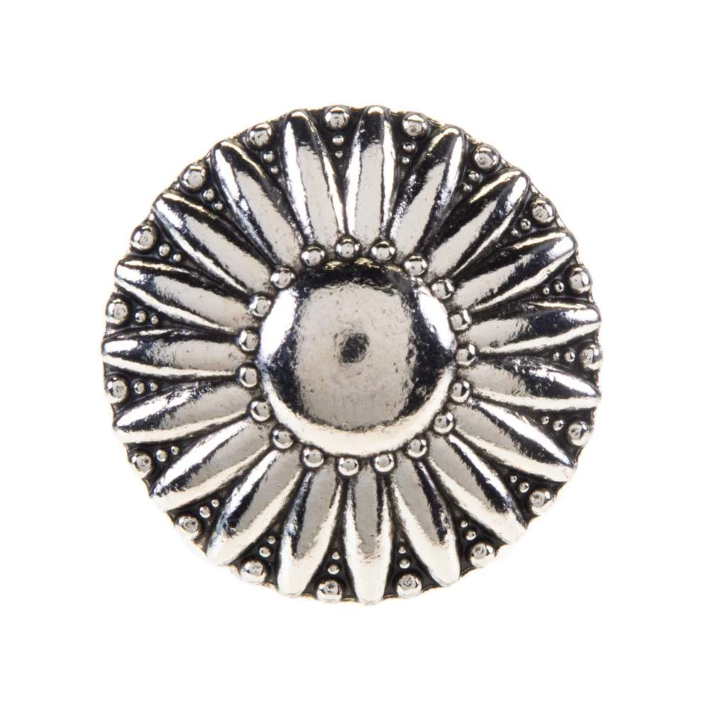 Rockin Out Designs Jewelry 1 1/2in. Concho With Poppy 1 Rockin Out Designs Jewelry 1 1/2in. Concho With Poppy