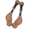 Rafter T Ranch Company Tooled Sunflower Ladies Spur Straps