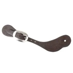 Martin Saddlery Chocolate Roughout Large Spur Straps W/Cart Buckle