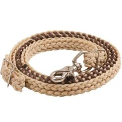 Mustang Laced Waxed Barrel Reins