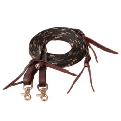 Mustang Flat Split Rein W/latigo Water Loops -Cheap Rider Essentials Store 197020 583630