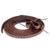 NRS 5/8in Heavy Oil Buckstitch Latigo Split Reins