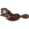 Dark Basket Stamp & Berry Concho Spur Straps