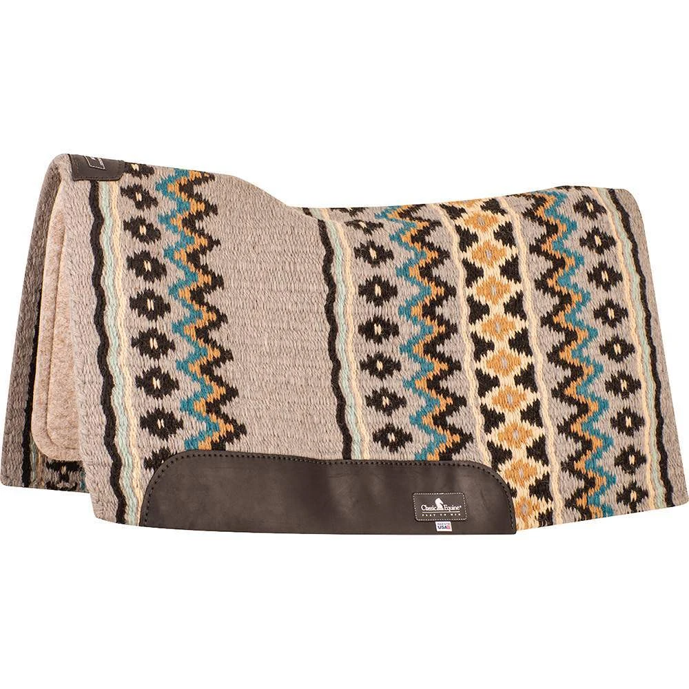 Classic Equine 3/4' ESP Contour Wool Top Felt 34 X 38 Saddle Pad 1 Classic Equine 3/4' ESP Contour Wool Top Felt 34 X 38 Saddle Pad