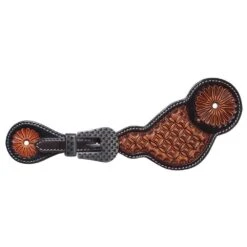 Professionals Choice Diamond Box Men's Spur Straps With Rasp Buckles