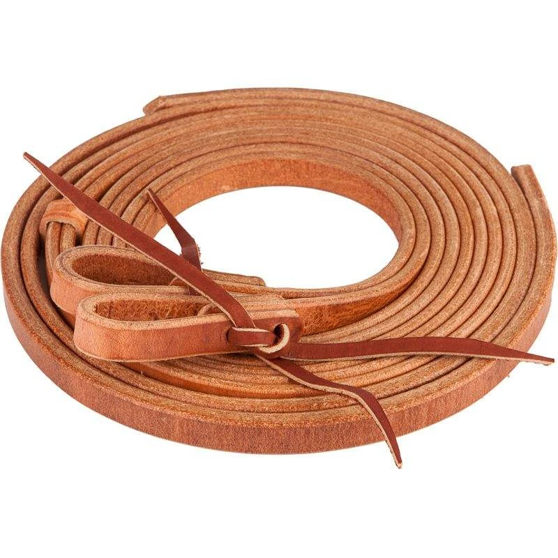 Nrs Tack Hand Rubbed 5/8in X 8ft Split Reins 1 Nrs Tack Hand Rubbed 5/8in X 8ft Split Reins