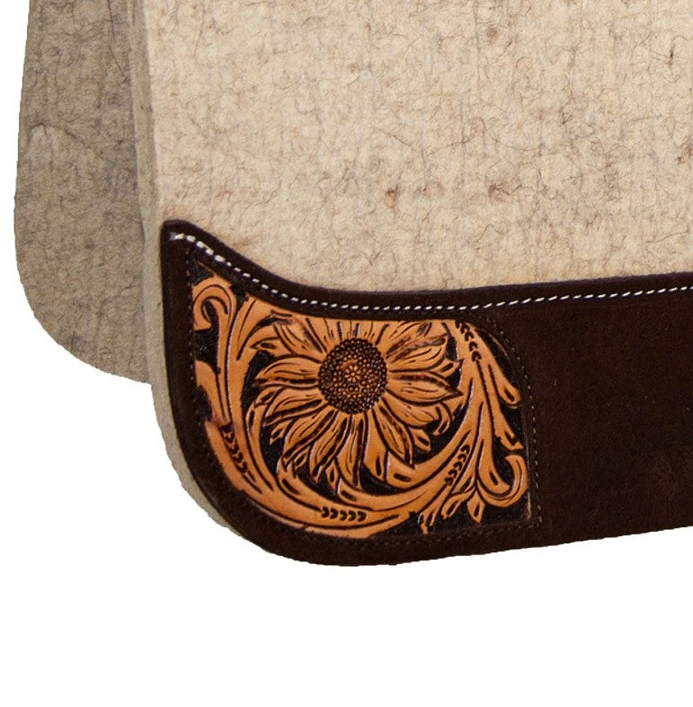 Reinsman 3/4 Inch Limited Edition Apex Sunflower Fields Contour Felt Saddle Pad 2 Reinsman 3/4 Inch Limited Edition Apex Sunflower Fields Contour Felt Saddle Pad - Image 2