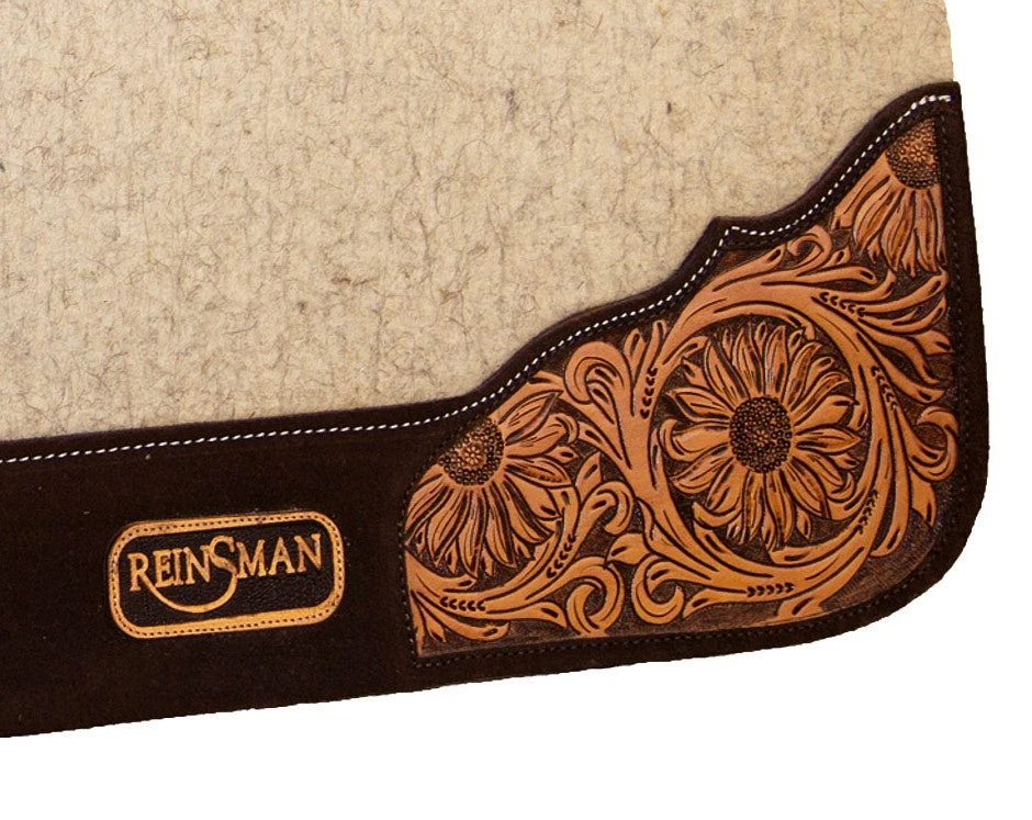 Reinsman 3/4 Inch Limited Edition Apex Sunflower Fields Contour Felt Saddle Pad 3 Reinsman 3/4 Inch Limited Edition Apex Sunflower Fields Contour Felt Saddle Pad - Image 3