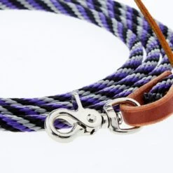 Professionals Choice Choice Poly Roping Reins -Cheap Rider Essentials Store 6690 PUR BLA 021
