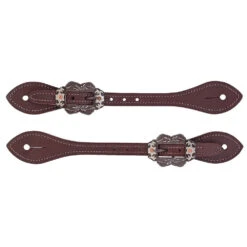Weaver Leather Oiled Canyon Rose Straight Spur Straps