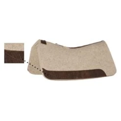 5 Star 1in. Barrel Racer 28 X 30 Saddle Pad With Exclusive Chocolate Elephant Print Wear Leathers