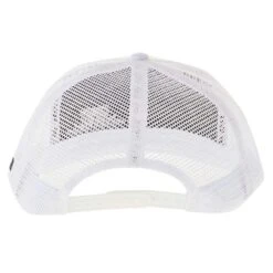 Best Ever Pads Saddle Black Embroidered Crown White Mesh Back Trucker Cap -Cheap Rider Essentials Store BE WHTBLK 04