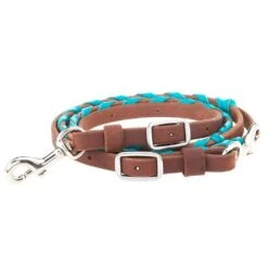 Martin Saddlery 5/8in Turquoise Laced Barrel Reins -Cheap Rider Essentials Store BR58BLTL